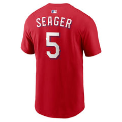 Red Corey Seager Texas Rangers Nike  Name & Number T-Shirt