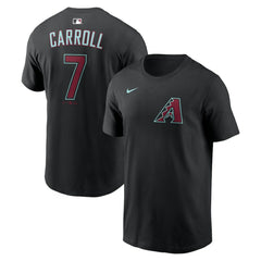 Black Corbin Carroll Arizona Diamondbacks Nike Name & Number T-Shirt