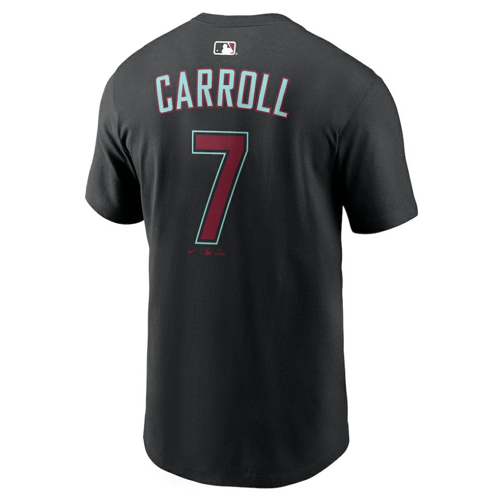 Black Corbin Carroll Arizona Diamondbacks Nike Name & Number T-Shirt