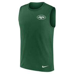 Large Logo Lightweight Dri-FIT Muscle Tank Top - New York Jets Tops
