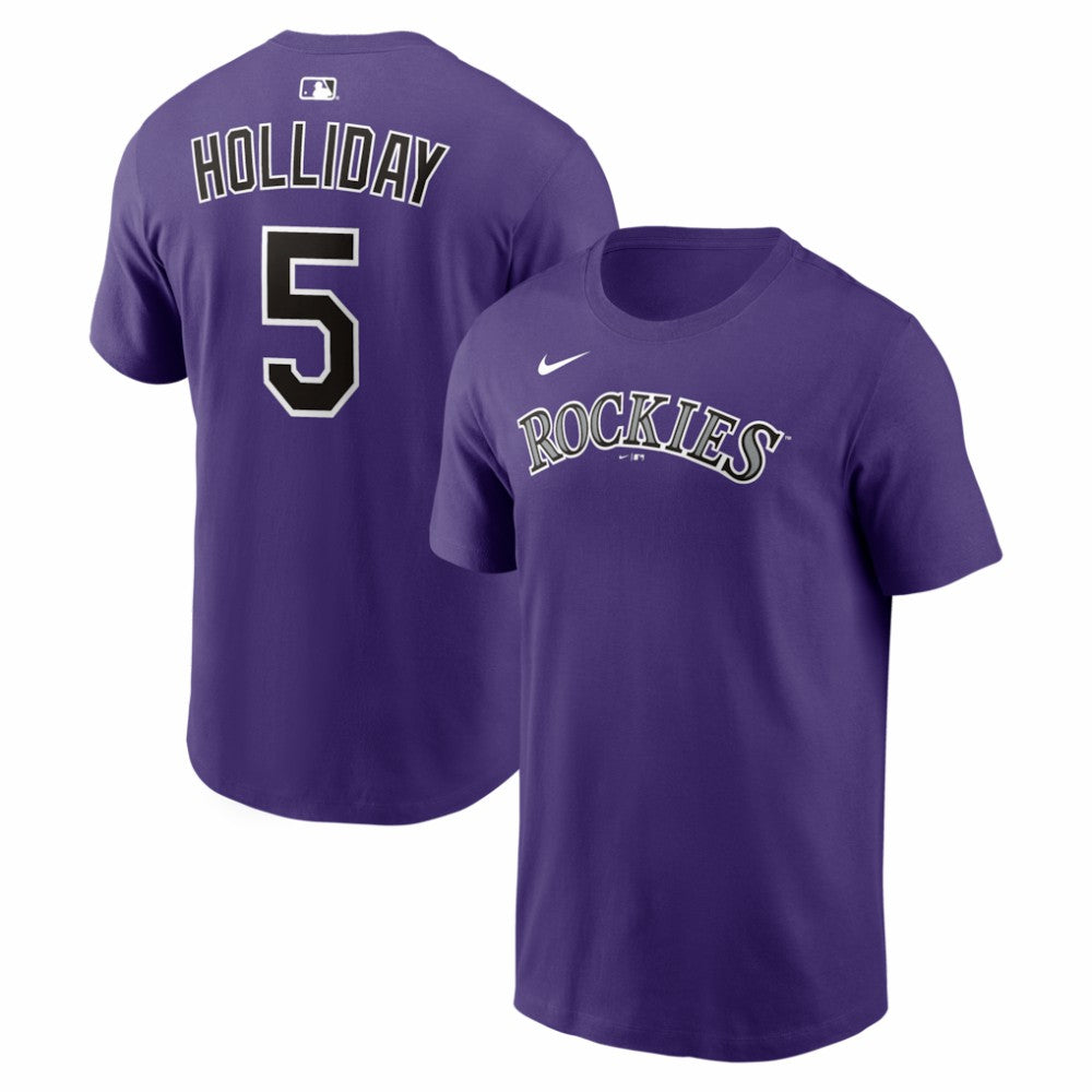 Purple Matt Holliday Colorado Rockies Nike Cooperstown Collection Name & Number T-Shirt