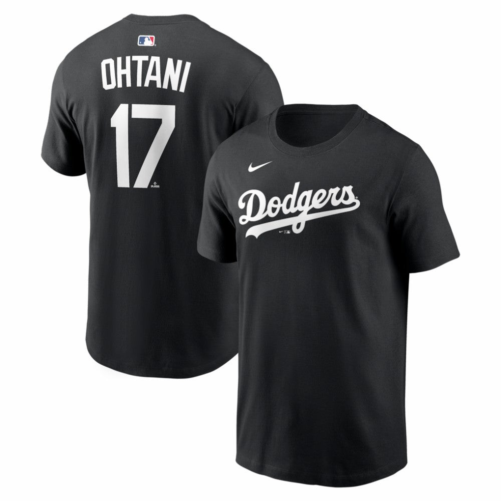 Black Shohei Ohtani Los Angeles Dodgers Nike Name & Number T-Shirt