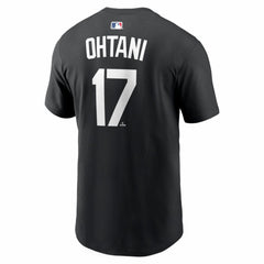 Black Shohei Ohtani Los Angeles Dodgers Nike Name & Number T-Shirt