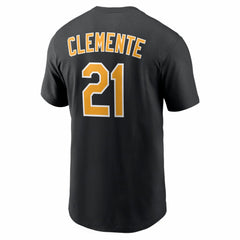 Black Roberto Clemente Pittsburgh Pirates Nike Cooperstown Collection Name & Number T-Shirt