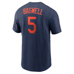 Navy Jeff Bagwell Houston Astros Nike Cooperstown Collection Name & Number T-Shirt