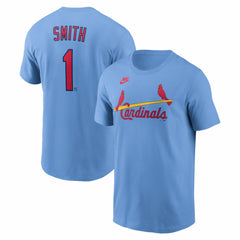 Light Blue Ozzie Smith St. Louis Cardinals Nike Cooperstown Collection Name & Number T-Shirt