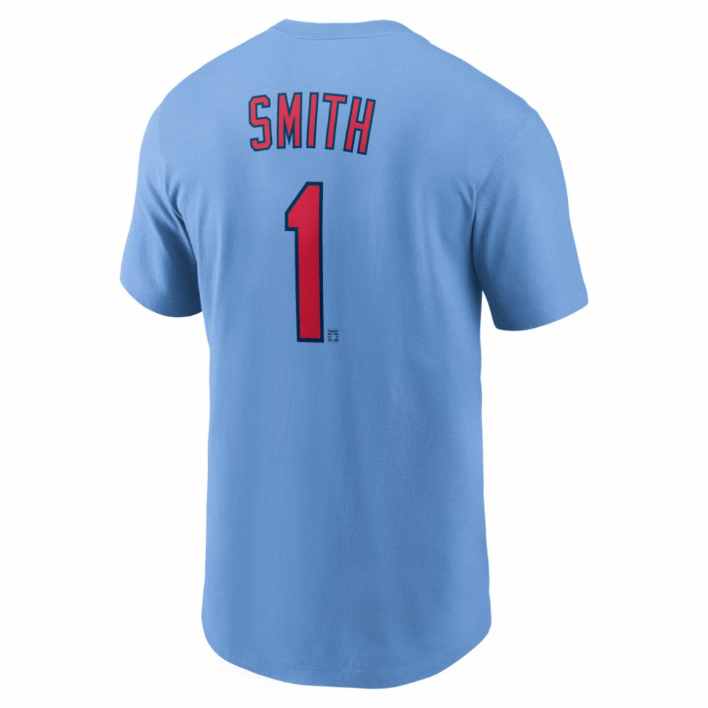 Light Blue Ozzie Smith St. Louis Cardinals Nike Cooperstown Collection Name & Number T-Shirt