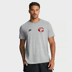 Heather Gray Cincinnati Reds Nike Cooperstown 2-Hit T-Shirt
