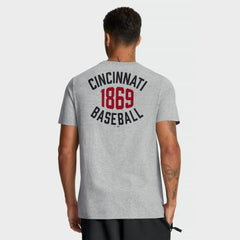 Heather Gray Cincinnati Reds Nike Cooperstown 2-Hit T-Shirt