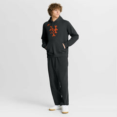 Black New York Mets Nike Cooperstown Collection Logo Club Hoodie