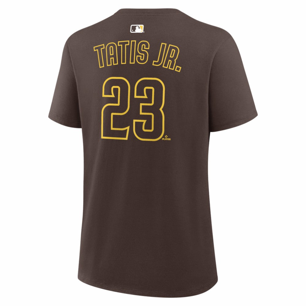Brown Fernando Tatis Jr. San Diego Padres Nike Women's Name & Number T-Shirt