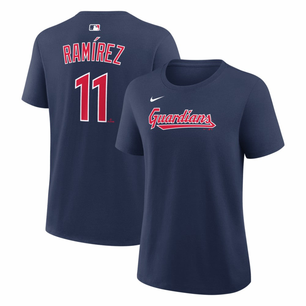 Navy José Ramírez Cleveland Guardians Nike Women's Name & Number T-Shirt