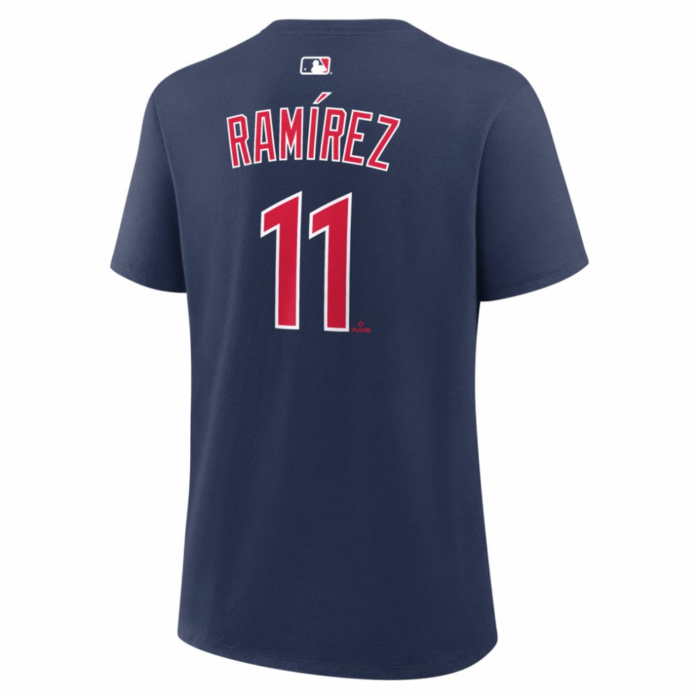 Navy José Ramírez Cleveland Guardians Nike Women's Name & Number T-Shirt