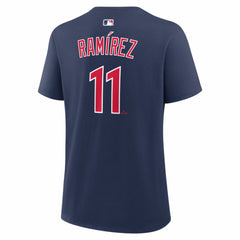 Navy José Ramírez Cleveland Guardians Nike Women's Name & Number T-Shirt