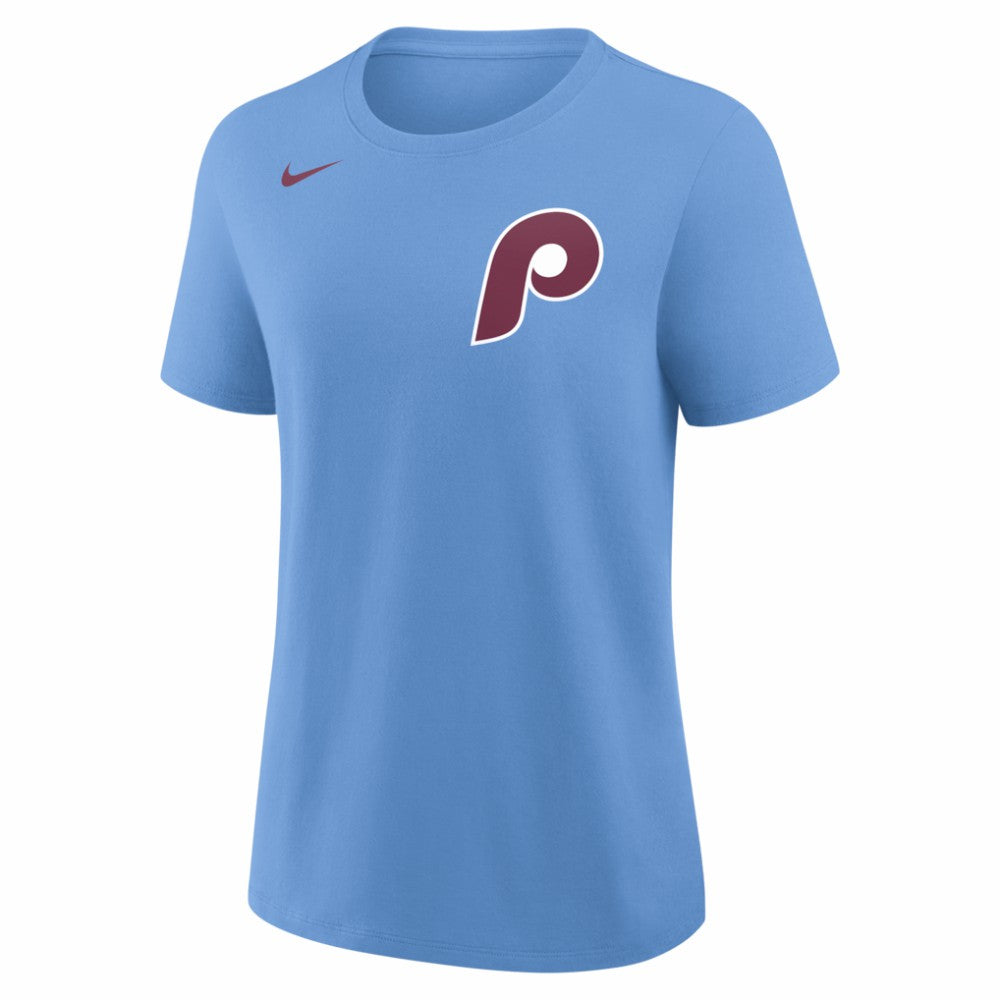 Light Blue Trea Turner Philadelphia Phillies Nike Women's Name & Number T-Shirt