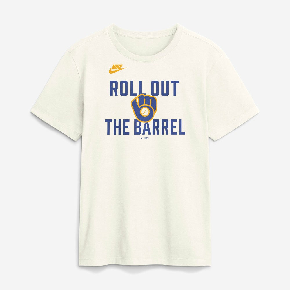 Cream Milwaukee Brewers Nike Cooperstown Collection ‘70s Inspired T-Shirt