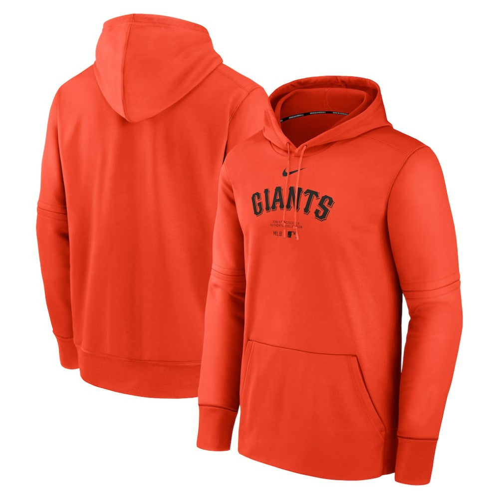 Orange San Francisco Giants Nike Authentic Collection Practice Performance Pullover Hoodie
