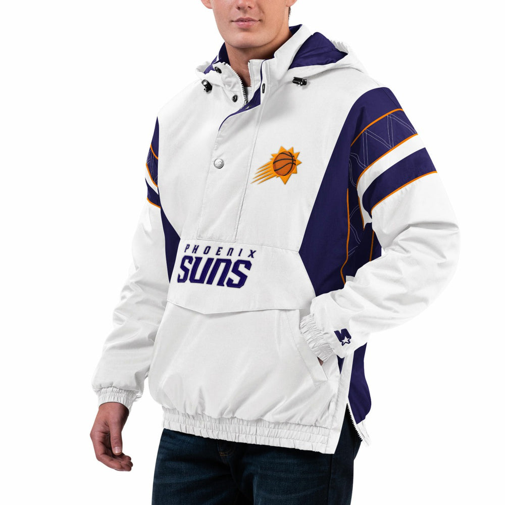 Phoenix Suns Starter Home Team Hoodie Half-Zip Jacket