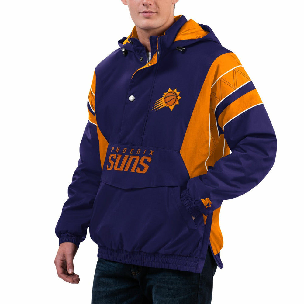 Phoenix Suns Starter Home Team Hoodie Half-Zip Jacket