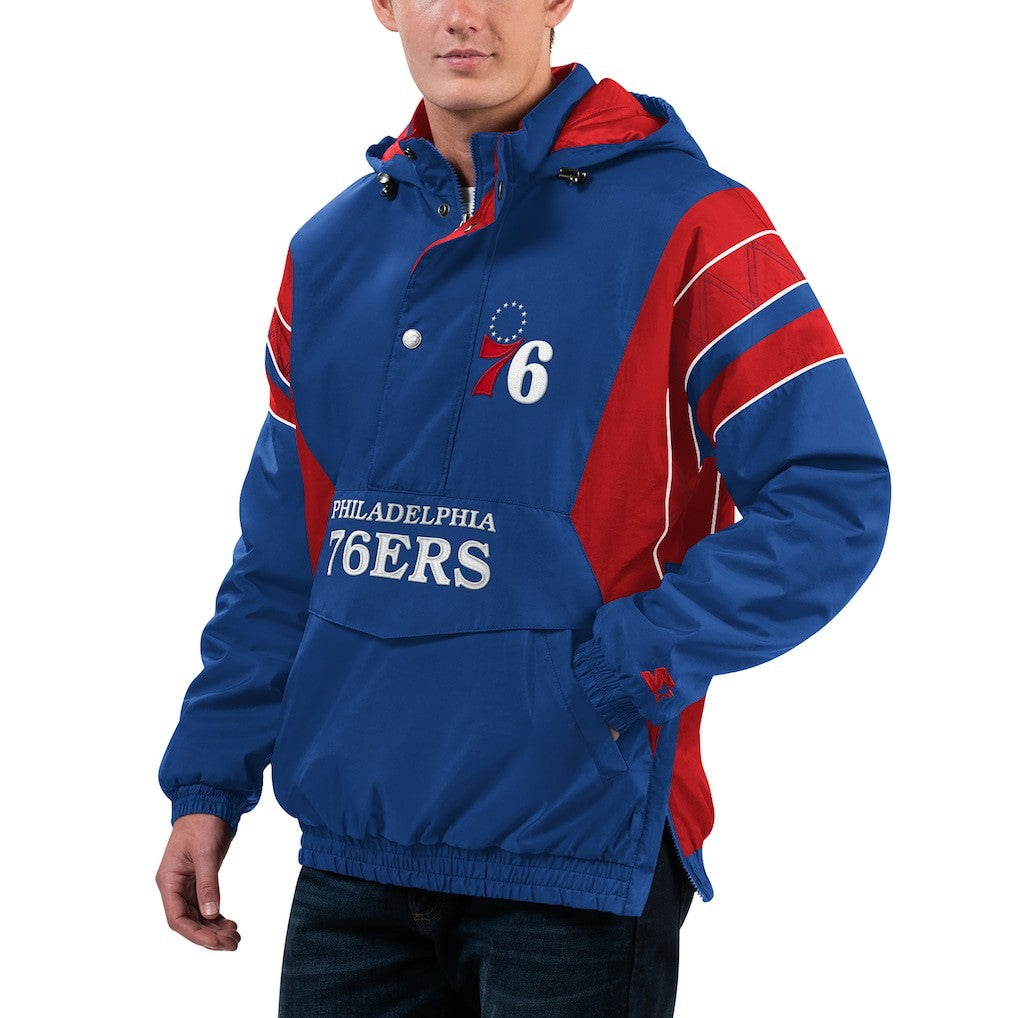 Philadelphia 76ers Starter Home Team Hoodie Half-Zip Jacket
