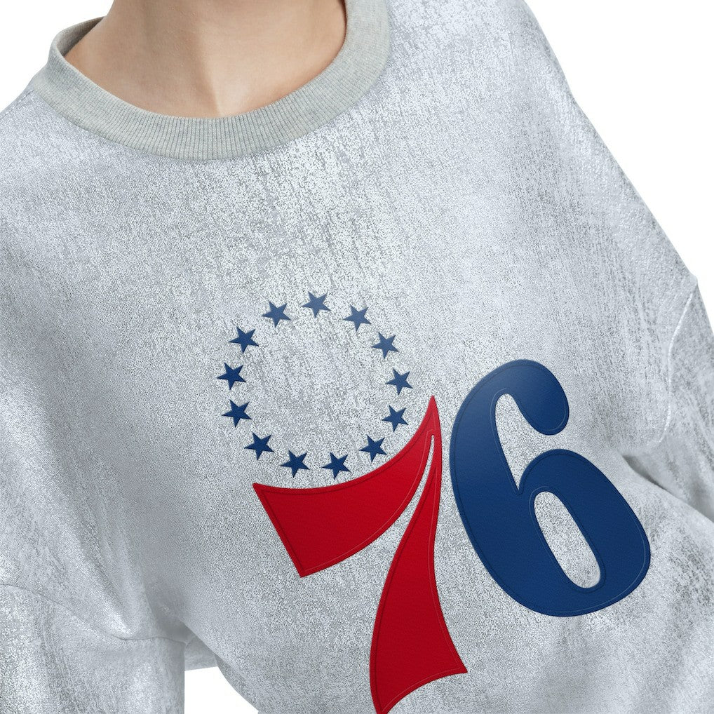 Philadelphia 76ers Tommy Jeans Women's Tracy Pullover Sweatshirt