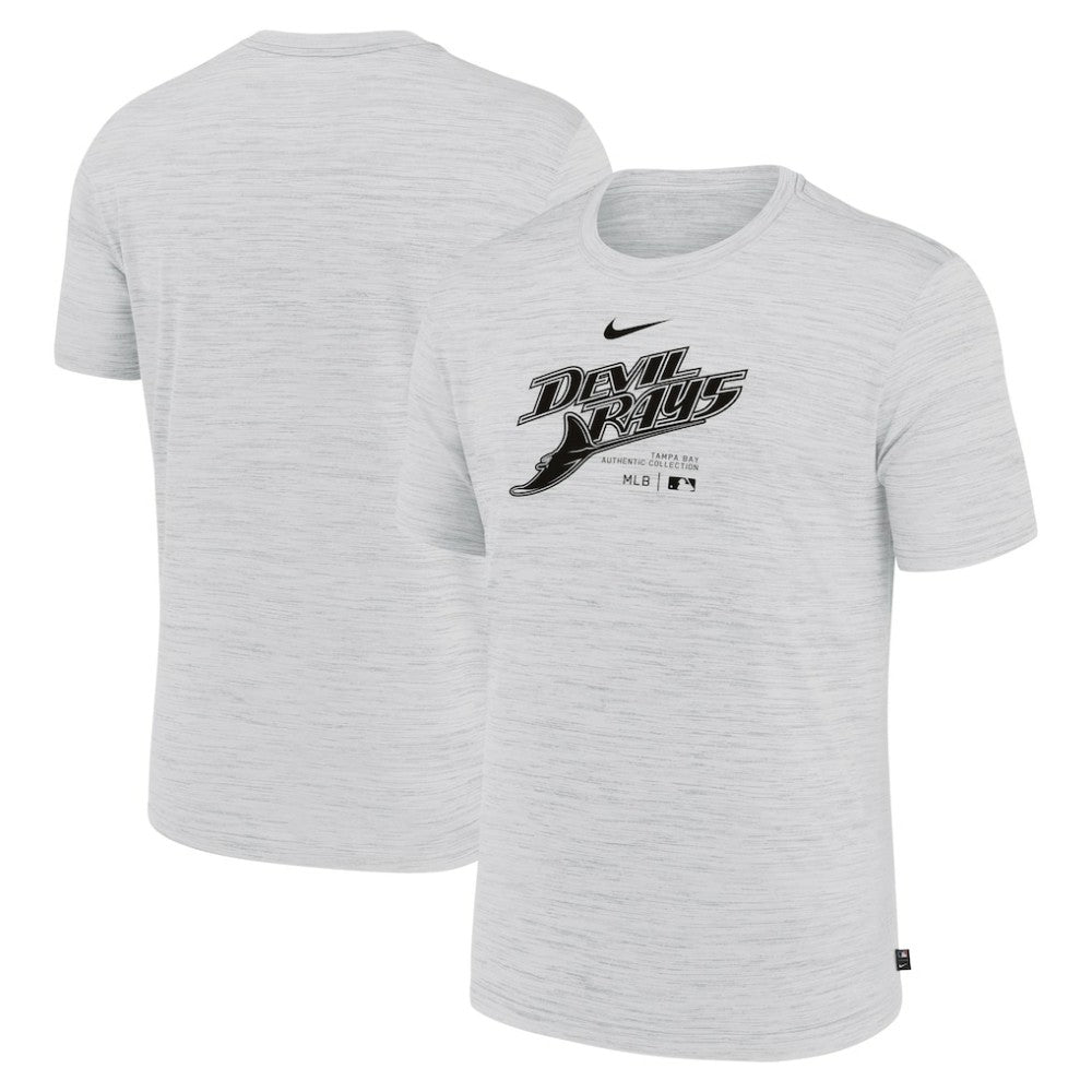Ash Tampa Bay Rays Nike Authentic Collection Velocity Performance Practice T-Shirt
