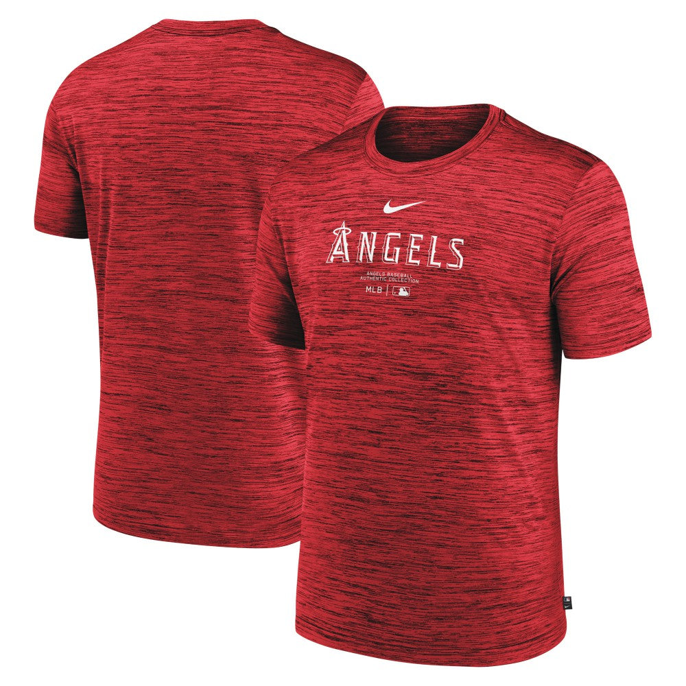 Red Los Angeles Angels Nike Authentic Collection Velocity Performance Practice T-Shirt