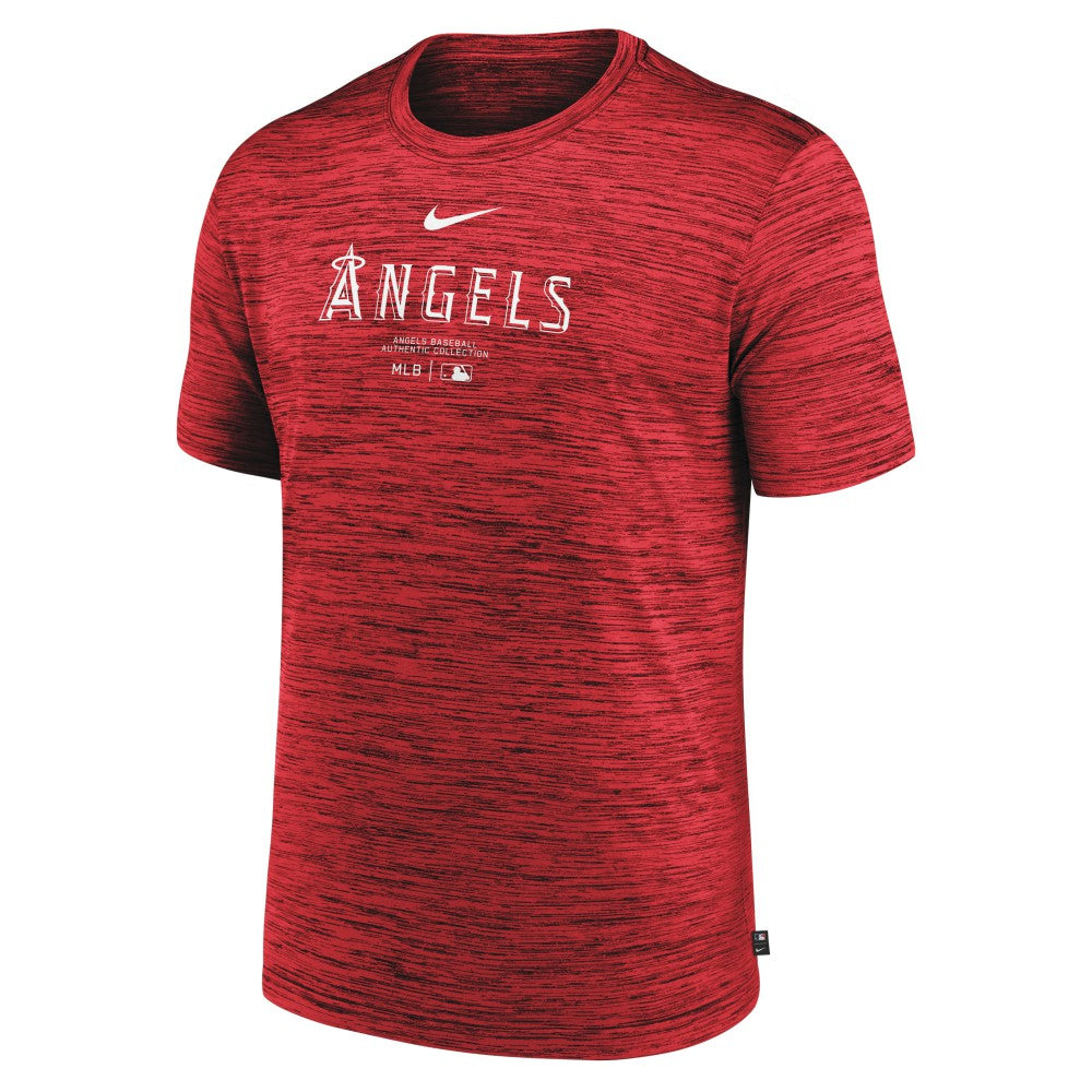 Red Los Angeles Angels Nike Authentic Collection Velocity Performance Practice T-Shirt