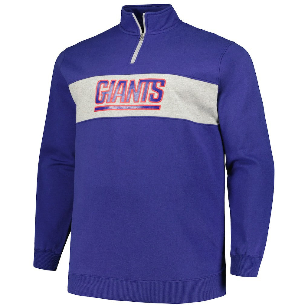 Profile Big & Tall Fleece Quarter-Zip Jacket - New York Giants Jackets