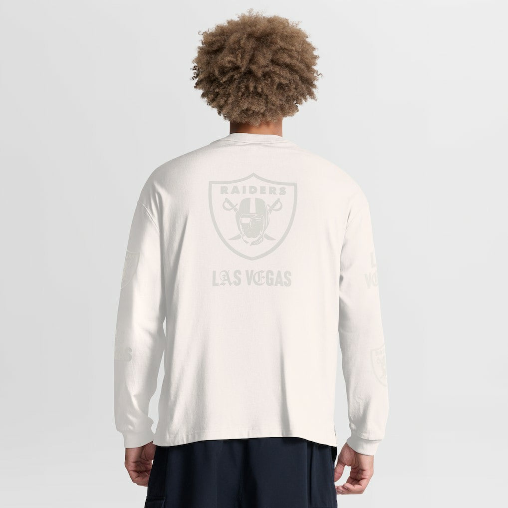 Oversized Type Play Long Sleeve T-Shirt - Las Vegas Raiders T-shirts