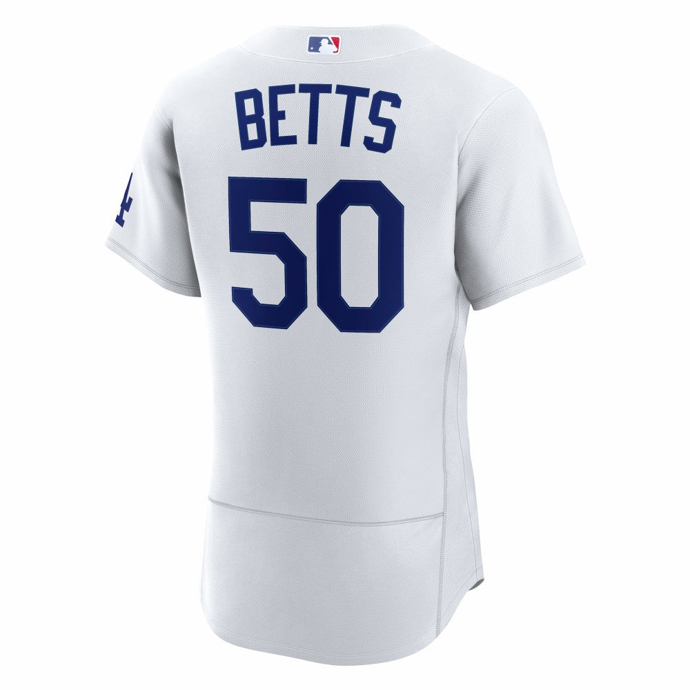 White Mookie Betts Los Angeles Dodgers Nike Home Authentic Jersey