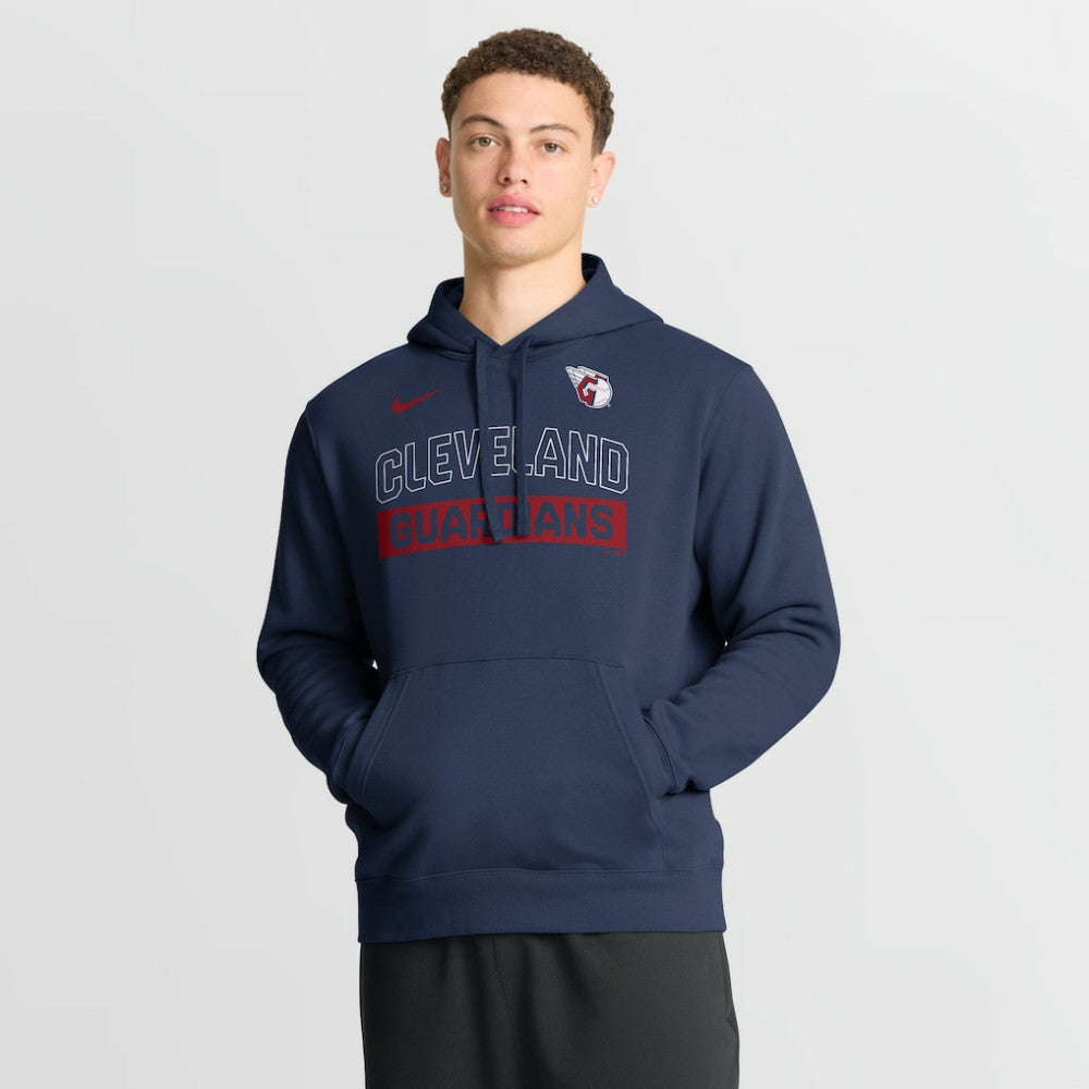 Navy Cleveland Guardians Nike Primetime Club Hoodie