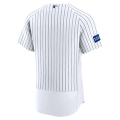 White New York Yankees Nike Home Sponsor Patch Authentic Jersey
