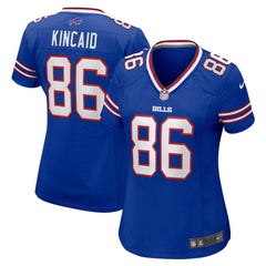Dalton Kincaid  Women's Home Game Jersey - Buffalo Bills Jerseys