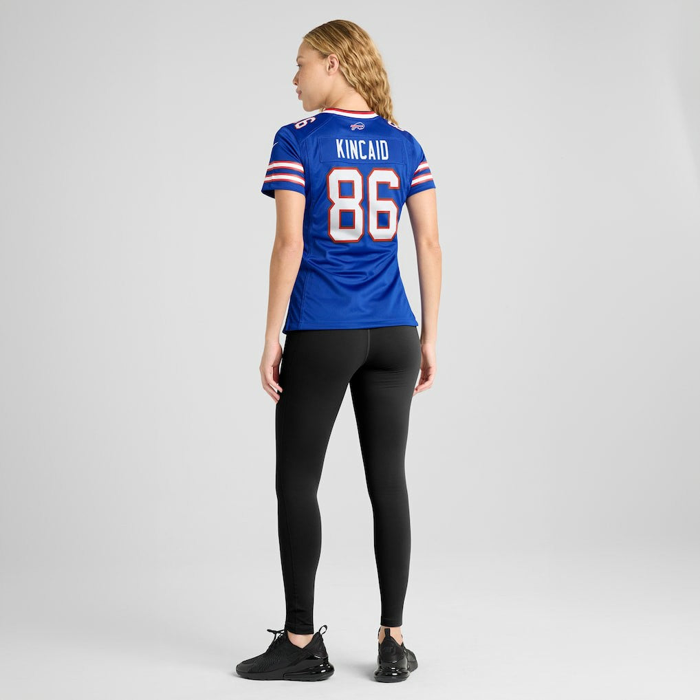 Dalton Kincaid  Women's Home Game Jersey - Buffalo Bills Jerseys
