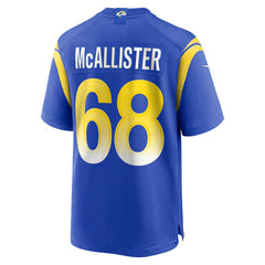 Mike McAllister  Home Game Jersey - Los Angeles Rams Jerseys