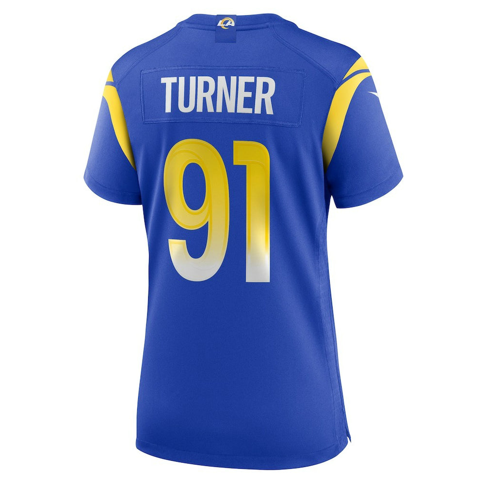 Kobie Turner  Women's Home Game Jersey - Los Angeles Rams Jerseys