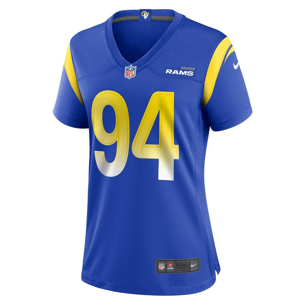 Desjuan Johnson  Women's Home Game Jersey - Los Angeles Rams Jerseys