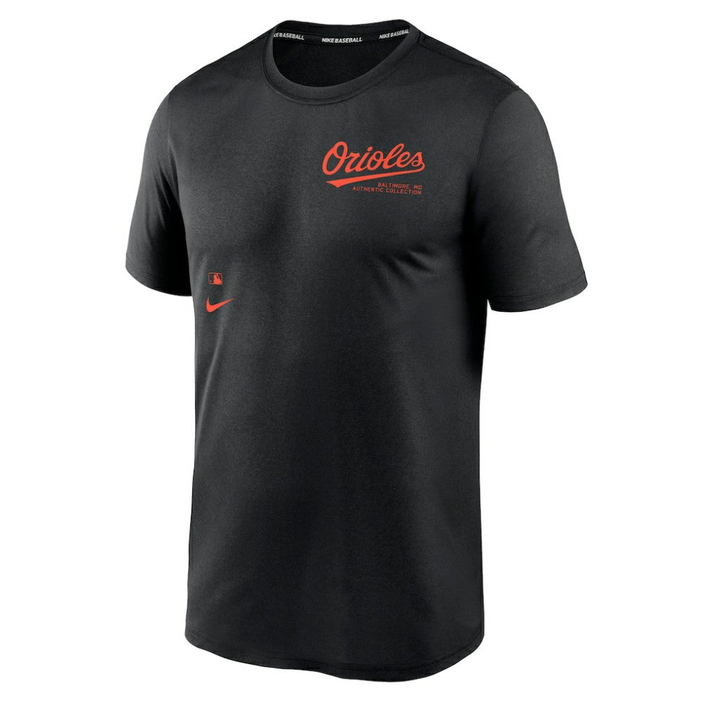 Black Baltimore Orioles Nike Authentic Collection Early Work Tri-Blend Performance T-Shirt