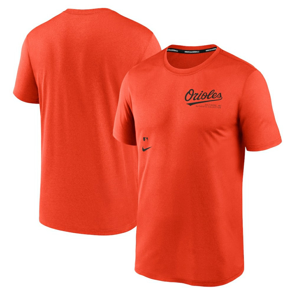Orange Baltimore Orioles Nike Authentic Collection Early Work Tri-Blend Performance T-Shirt