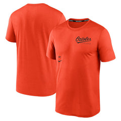 Orange Baltimore Orioles Nike Authentic Collection Early Work Tri-Blend Performance T-Shirt