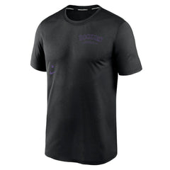 Black Colorado Rockies Nike Authentic Collection Early Work Tri-Blend Performance T-Shirt