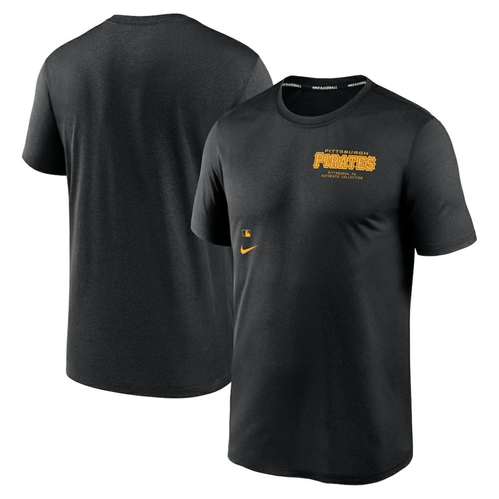 Black Pittsburgh Pirates Nike Authentic Collection Early Work Tri-Blend Performance T-Shirt