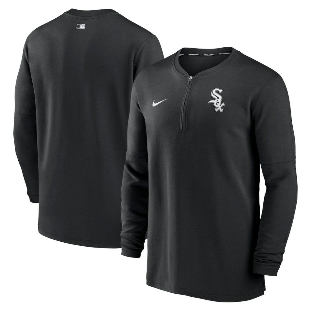 Black Chicago White Sox Nike Authentic Collection Game Time Performance Quarter-Zip Top