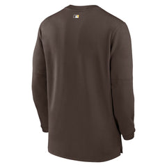 Brown San Diego Padres Nike Authentic Collection Game Time Performance Quarter-Zip Top