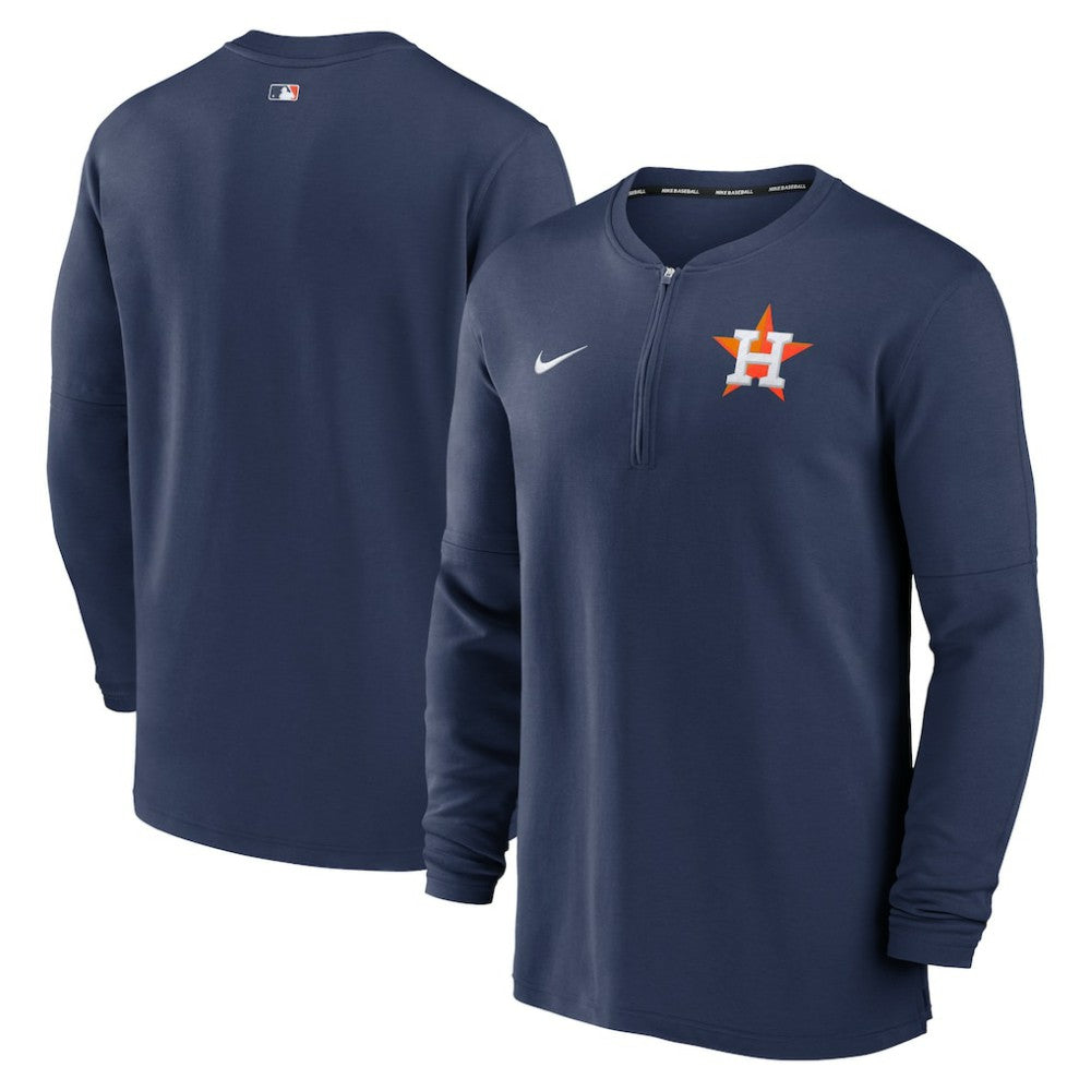 Navy Houston Astros Nike Authentic Collection Game Time Performance Quarter-Zip Top
