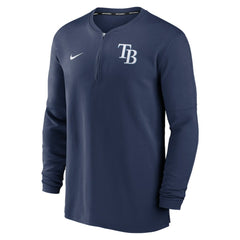 Navy Tampa Bay Rays Nike Authentic Collection Game Time Performance Quarter-Zip Top