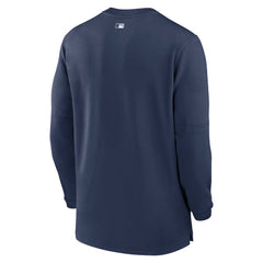 Navy Tampa Bay Rays Nike Authentic Collection Game Time Performance Quarter-Zip Top