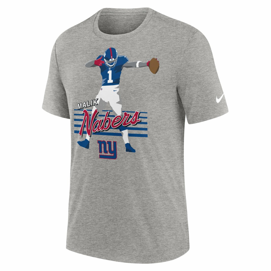 Malik Nabers  Player Graphic T-Shirt - New York Giants T-shirts