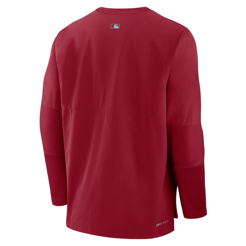 Red Arizona Diamondbacks Nike Authentic Collection Player Dri-FIT Lightweight Pullover